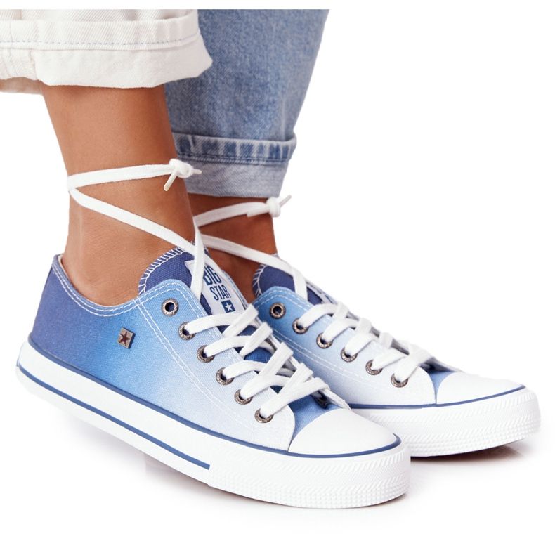 Dam Sneakers Big Star HH274129 Ombre Marinblå vit