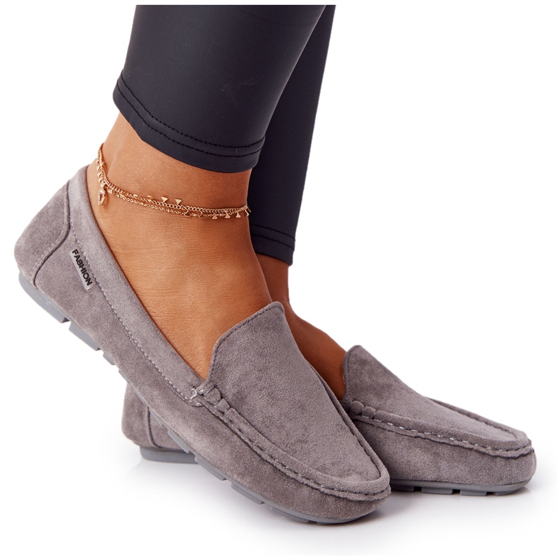PH1 Loafers i mocka för kvinnor grå San Marino