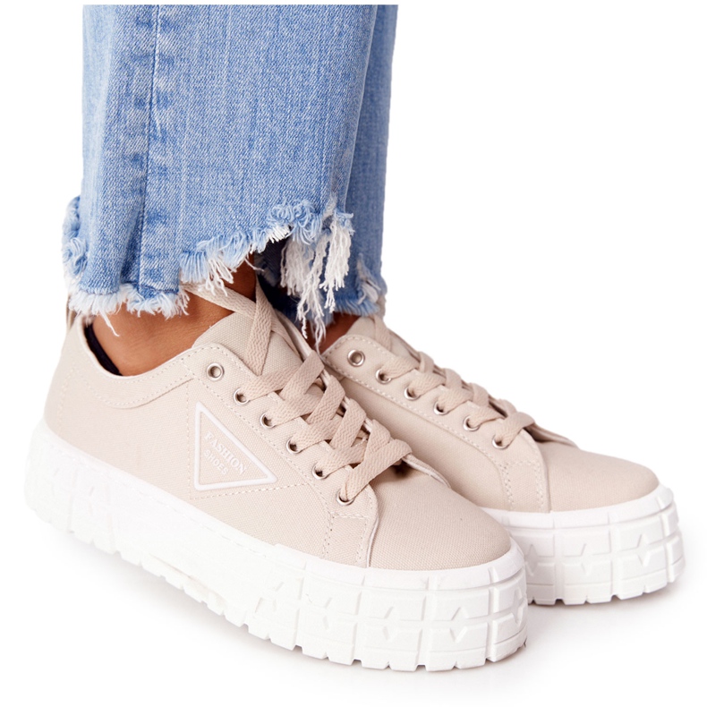 Damskor Sneakers Beige Big City Life