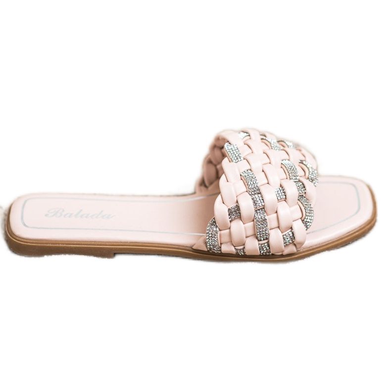 Balada Tofflor Med Cubic Zirconia beige