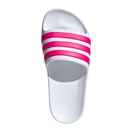 Adidas Adilette Aqua Jr EF1748 tofflor vit rosa