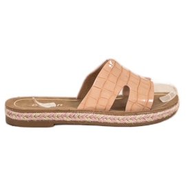 SHELOVET Casual Beige Tofflor