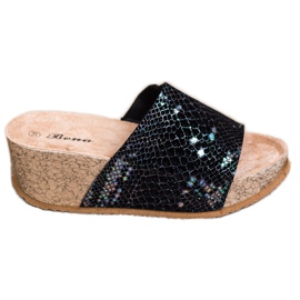 Bona Svarta kil tofflor