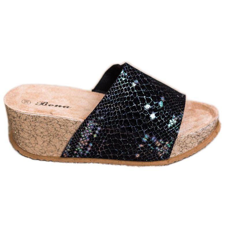 Bona Svarta kil tofflor