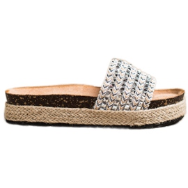 Groto Gogo Silver tofflor med dubbar grå