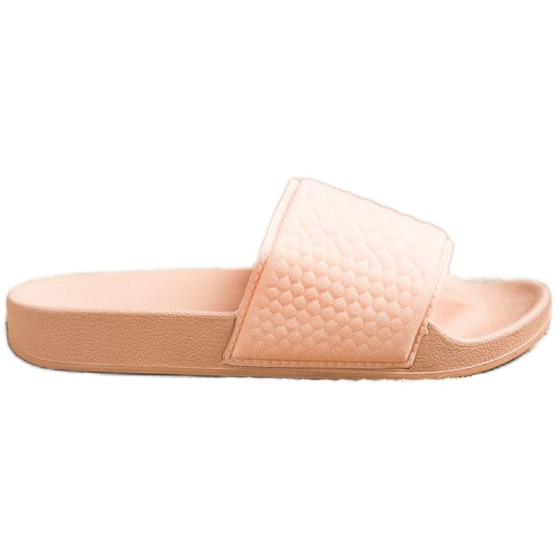 SHELOVET Beige textil tofflor