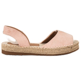 Ideal Shoes Slip-on Espadrilles rosa
