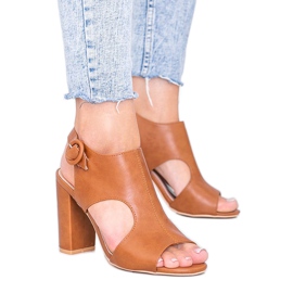 Bruna sandaler på Gally -stolpen