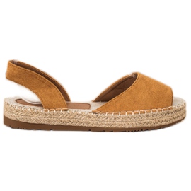 Ideal Shoes Slip-on Espadrilles brun
