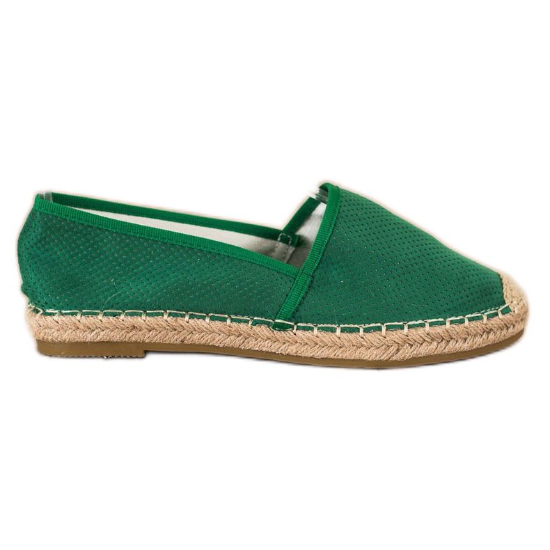 SHELOVET Grön Openwork Espadrilles