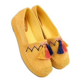 Honungkantade espadriller 1735 Gul