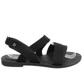 Svarta damsandaler S060115 Svart