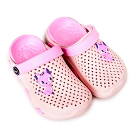 Barnens rosa Crocs rosa tofflor Olivia