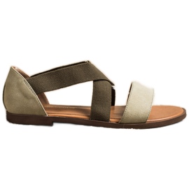 Bekväma slip-on sandaler av Sergio Leone grön