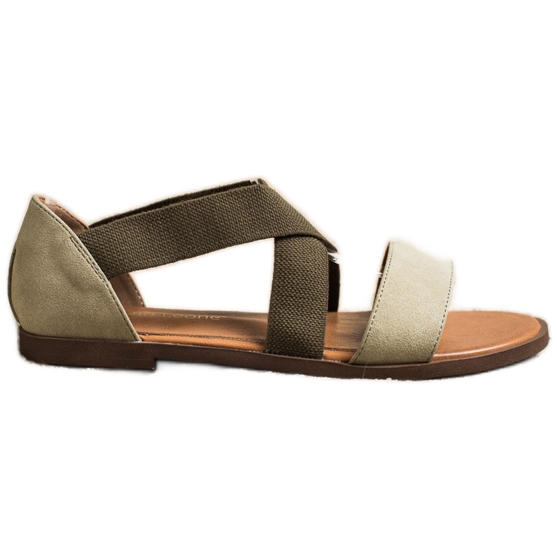 Bekväma slip-on sandaler av Sergio Leone grön