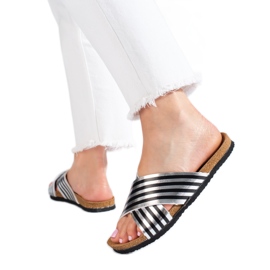Bona Casual randiga flipflops svart