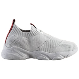 SHELOVET Grå Slip-on Fashion Sneakers