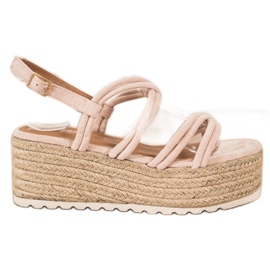 Seastar Espadrilles On Wedge Sandals beige