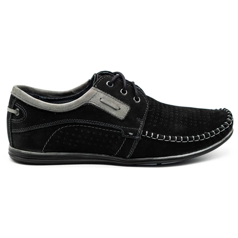 Olivier Svarta herrskor i läder 4228