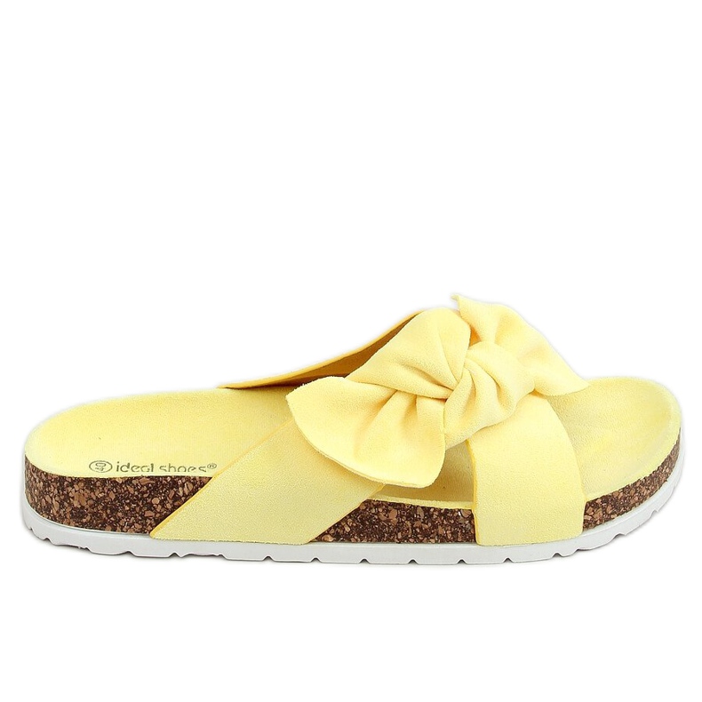 Gula kork tofflor 7853 Gul