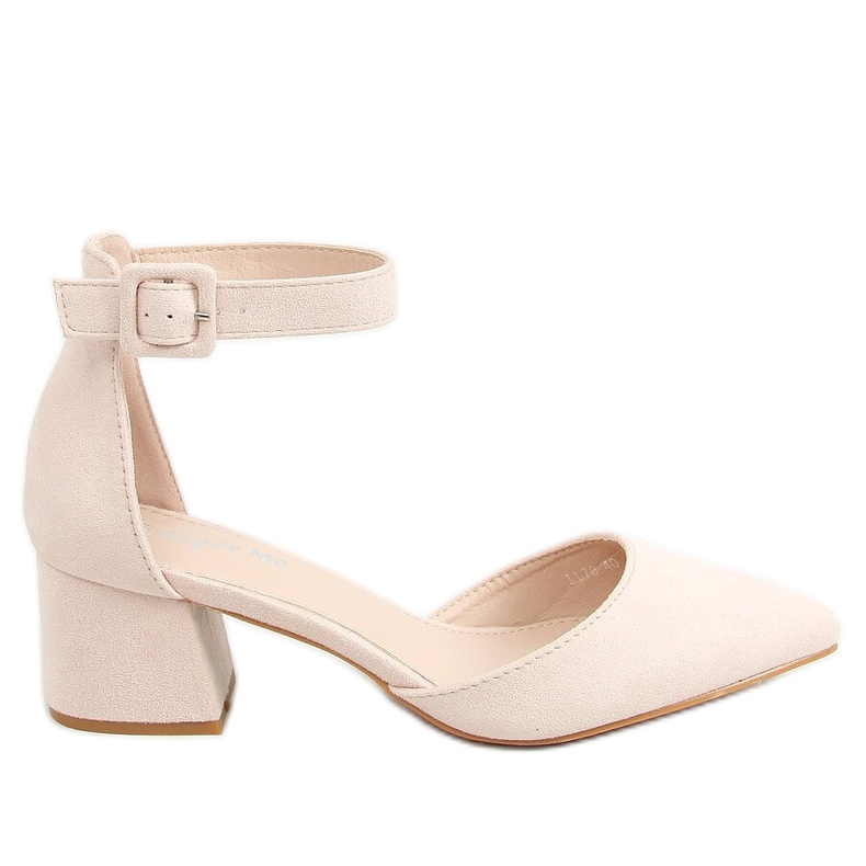 Högklackade pumps beige LL76 Beige
