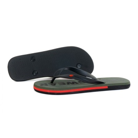 Tofflor 4F M H4L21-KLM006 Khaki svart grön