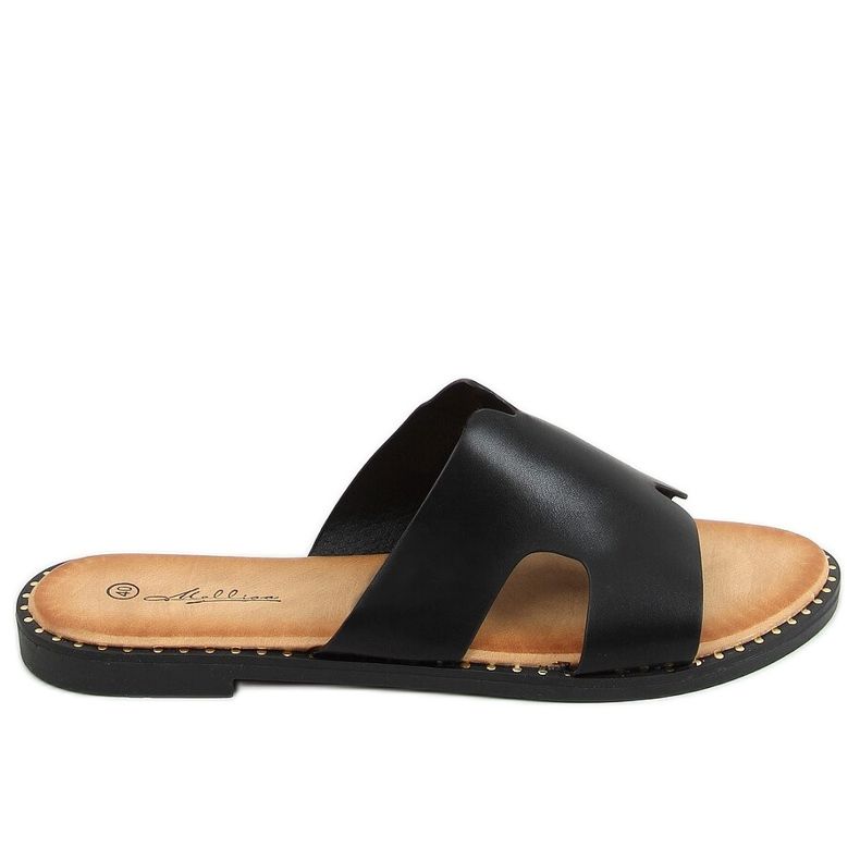 Svarta damas tofflor SL1525 Svart