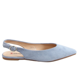 Open ballerinas blå SD01P Denim Blue
