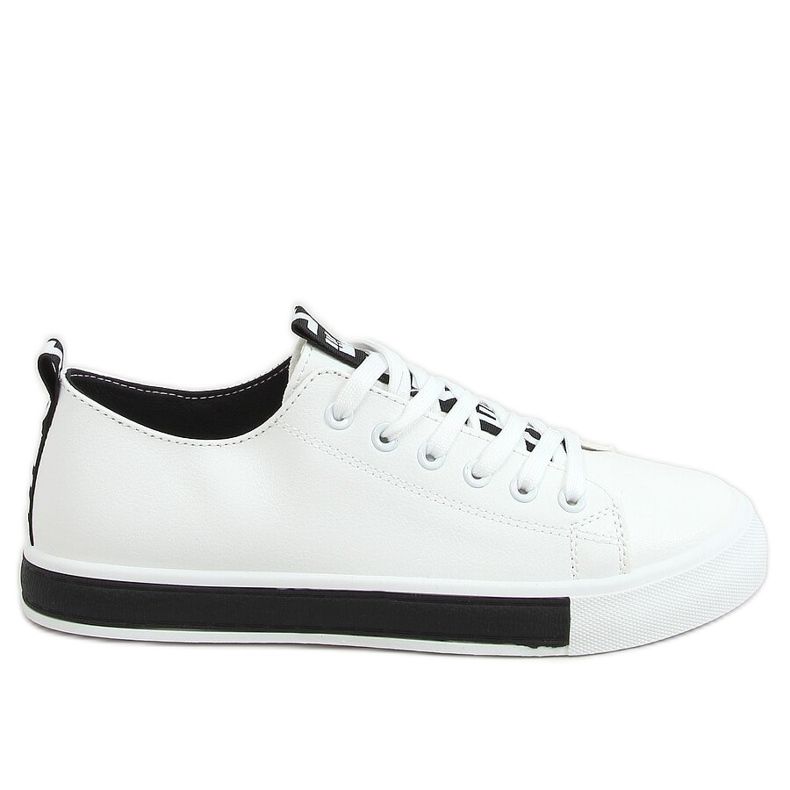 Kvinnors svartvita sneakers LR2189 VIT / SVART