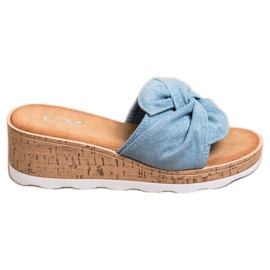 Cm Paris Sandaler i mocka blå