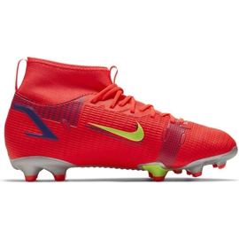 Nike Mercurial Superfly 8 Academy Mg Jr CV1127 600 fotbollsskor röd