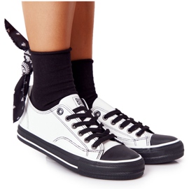 Kvinnors läderskor Big Star HH274147 Vit och svart