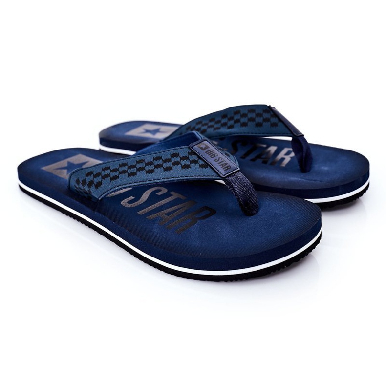 Mäns flip-flops Big Star HH174812 Marinblå