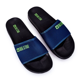 Big Star herrar DD174708 Marinblå tofflor