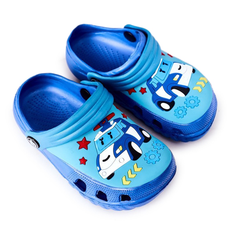 Barnskum -tofflor Crocs Blue Turquoise Oscar blå