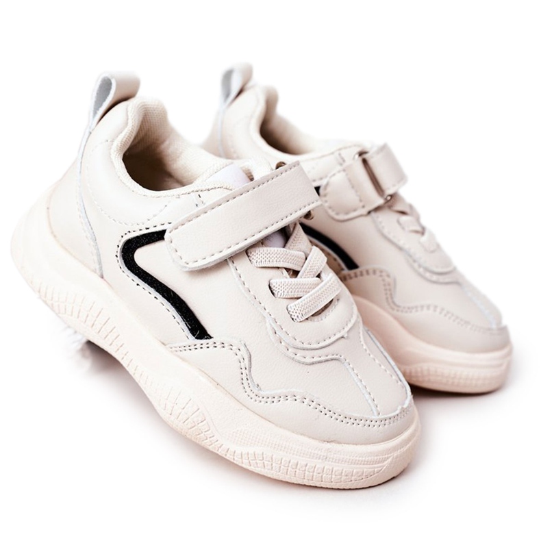 Apawwa Barnsportskor Sneakers Beige Runner