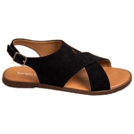 Sergio Leone Platta svarta sandaler