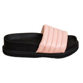 Seastar Ljusa eko läder tofflor rosa