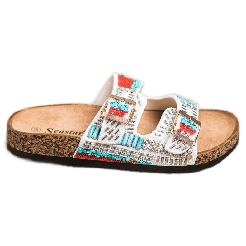 Seastar Mode pärlstav tofflor mångfärgad