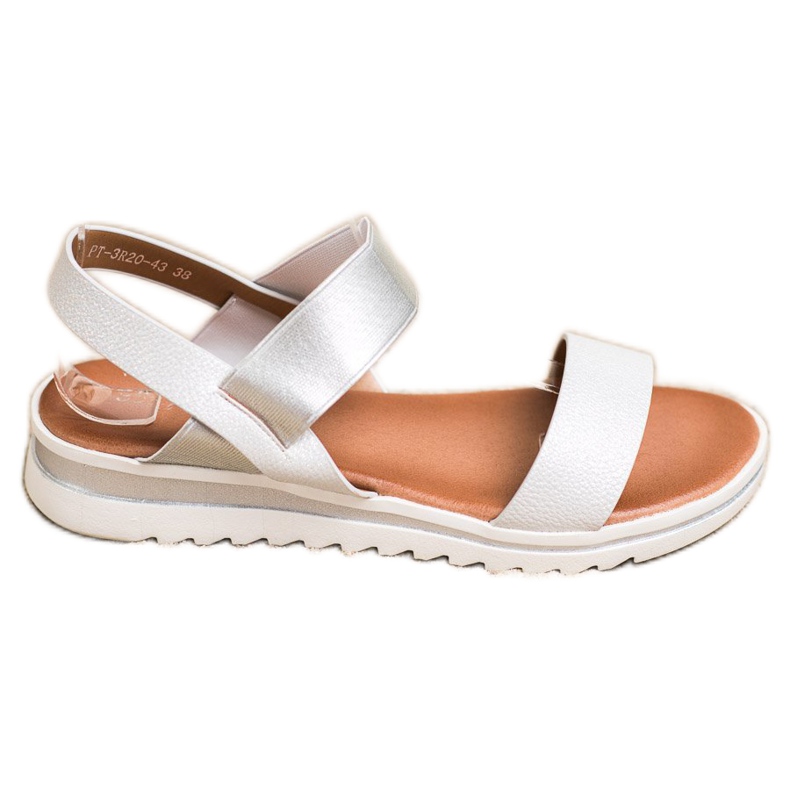 Best Shoes Trendiga slip-on sandaler silver-