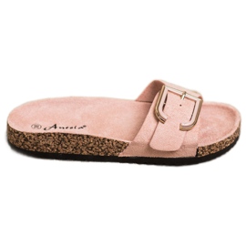 Anesia Paris Casual mocka tofflor rosa