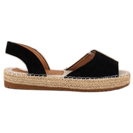 Ideal Shoes Slip-on Espadrilles svart