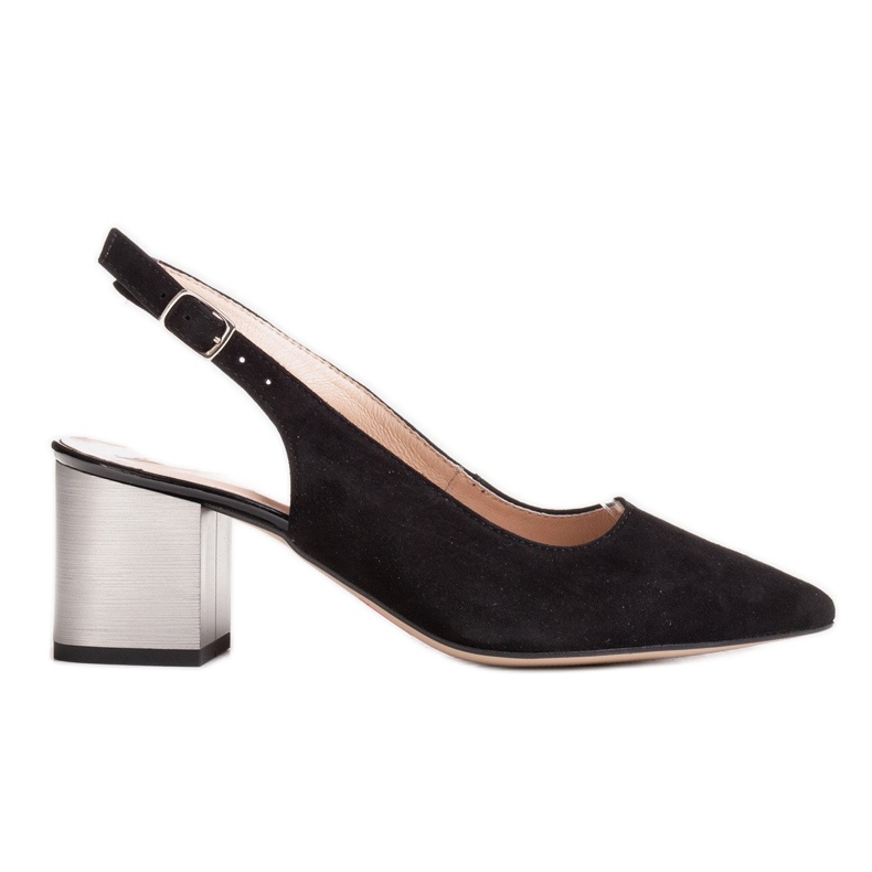 Marco Shoes Svarta sandaler 1191P med rem och spänne