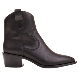 Marco Shoes Svarta cowboystövlar 1403B Marco