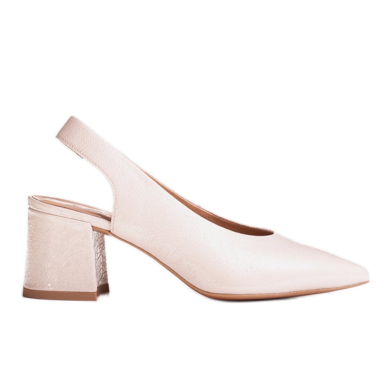 Marco Shoes Beige sandaler 1501P med rem och gummi