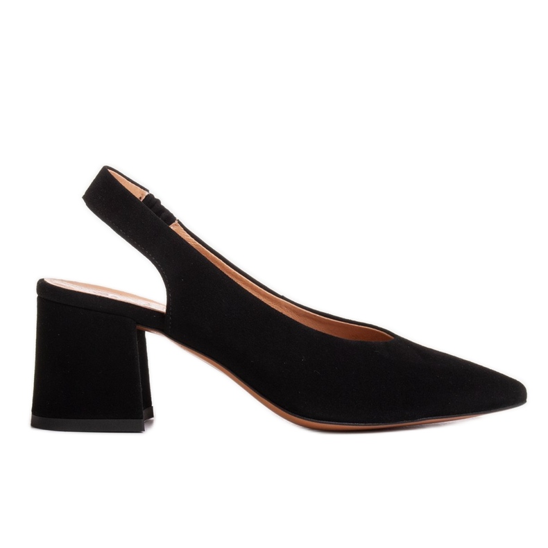 Marco Shoes Svarta sandaler 1501P med rem och gummi