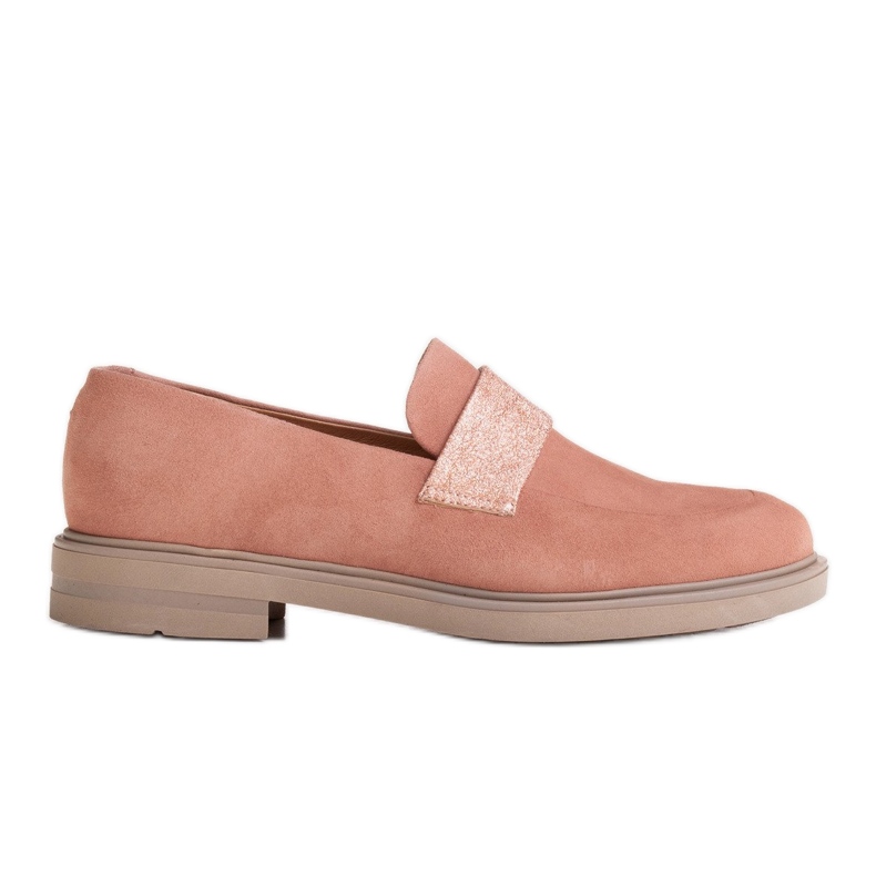 Marco Shoes Bekväma skor 1813P pulverrosa med metallinsats