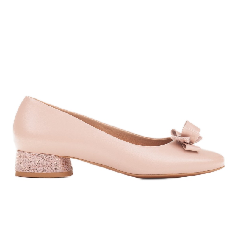 Marco Shoes Eleganta 1811P rosa ballerinor med rosett