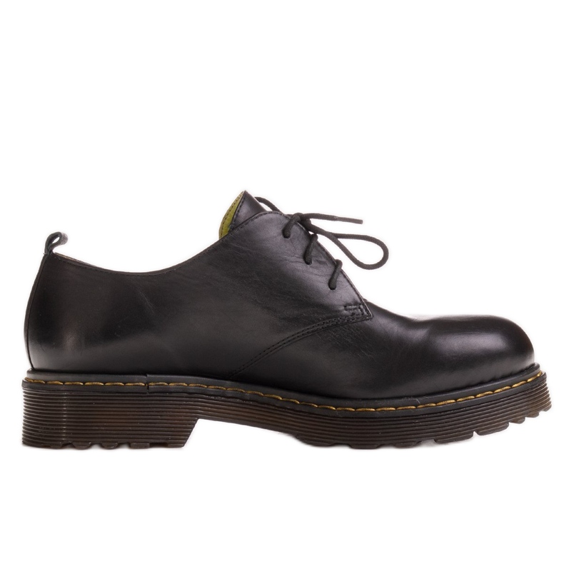 Marco Shoes Svarta damskor på en tjock transparent botten