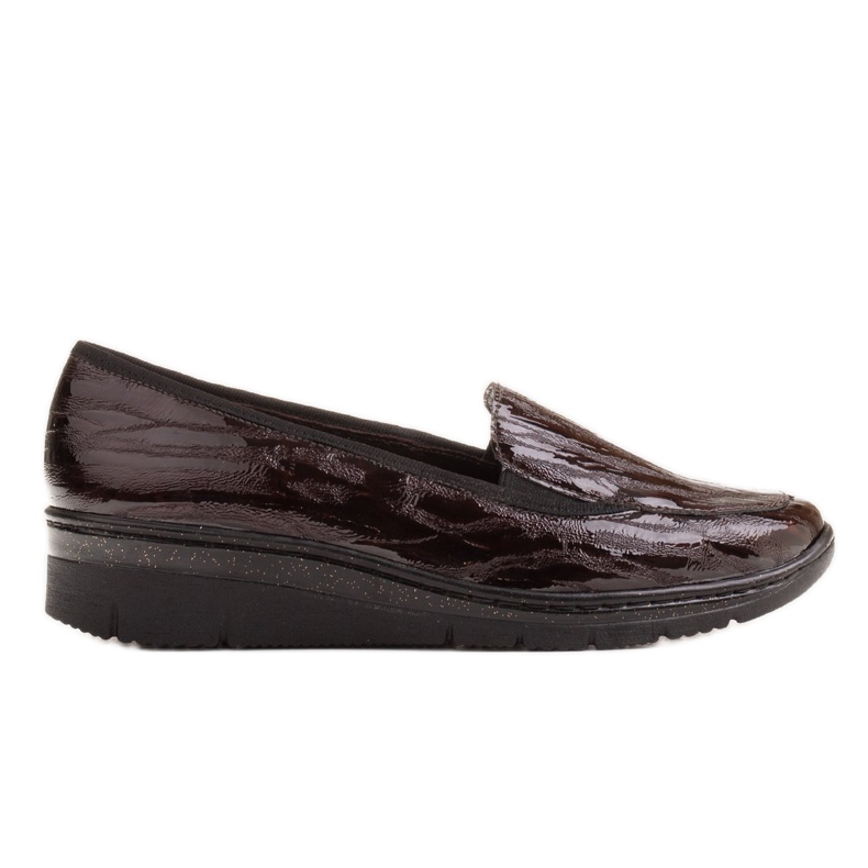 Radoskór Bekväma bruna damskor för en bredare fot